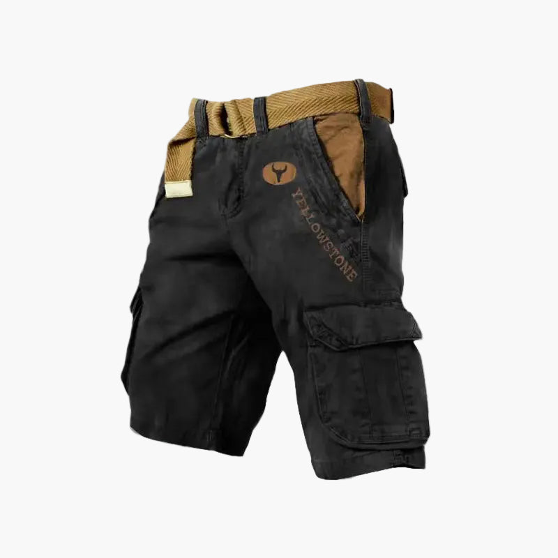 Męskie szorty cargo w stylu outdoor utility – uniwersalne szorty na czas wolny i przygody z kieszeniami