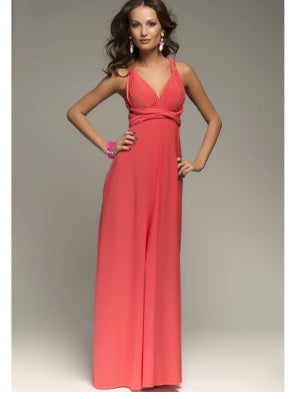 Abito lungo da donna con design schiena scoperta – Abito da sera elegante, versatile, da festa
