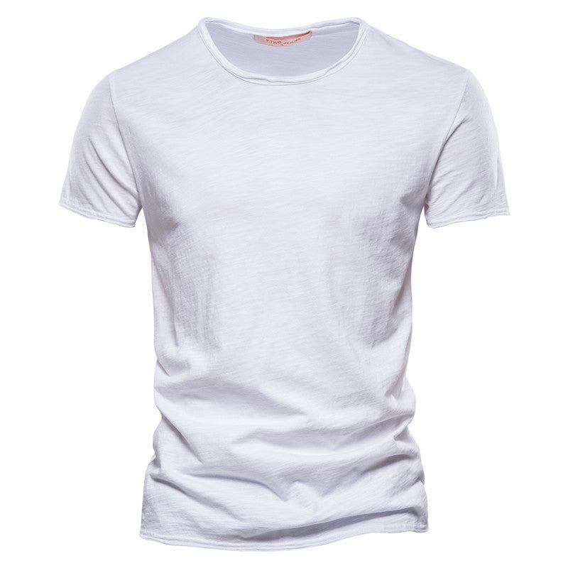 Herren Basic T-Shirt Slim Fit – Freizeit & Alltag, Kurzarm, Rundhals
