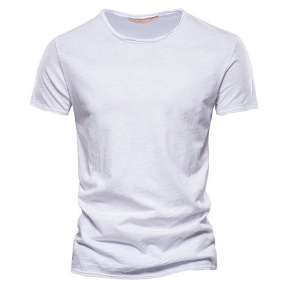 Herren Basic T-Shirt Slim Fit – Freizeit & Alltag, Kurzarm, Rundhals