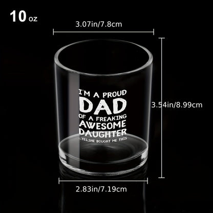 Herren Whiskyglas mit Spruch – Geschenk für stolze Väter von Töchtern, lustiges Barzubehör