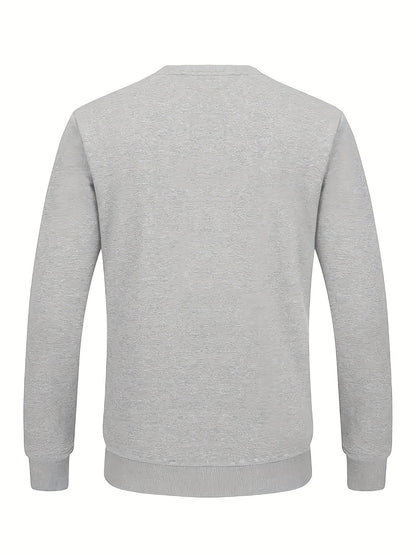 Unisex Winter Pullover mit Fleece-Futter und Berg-Logo