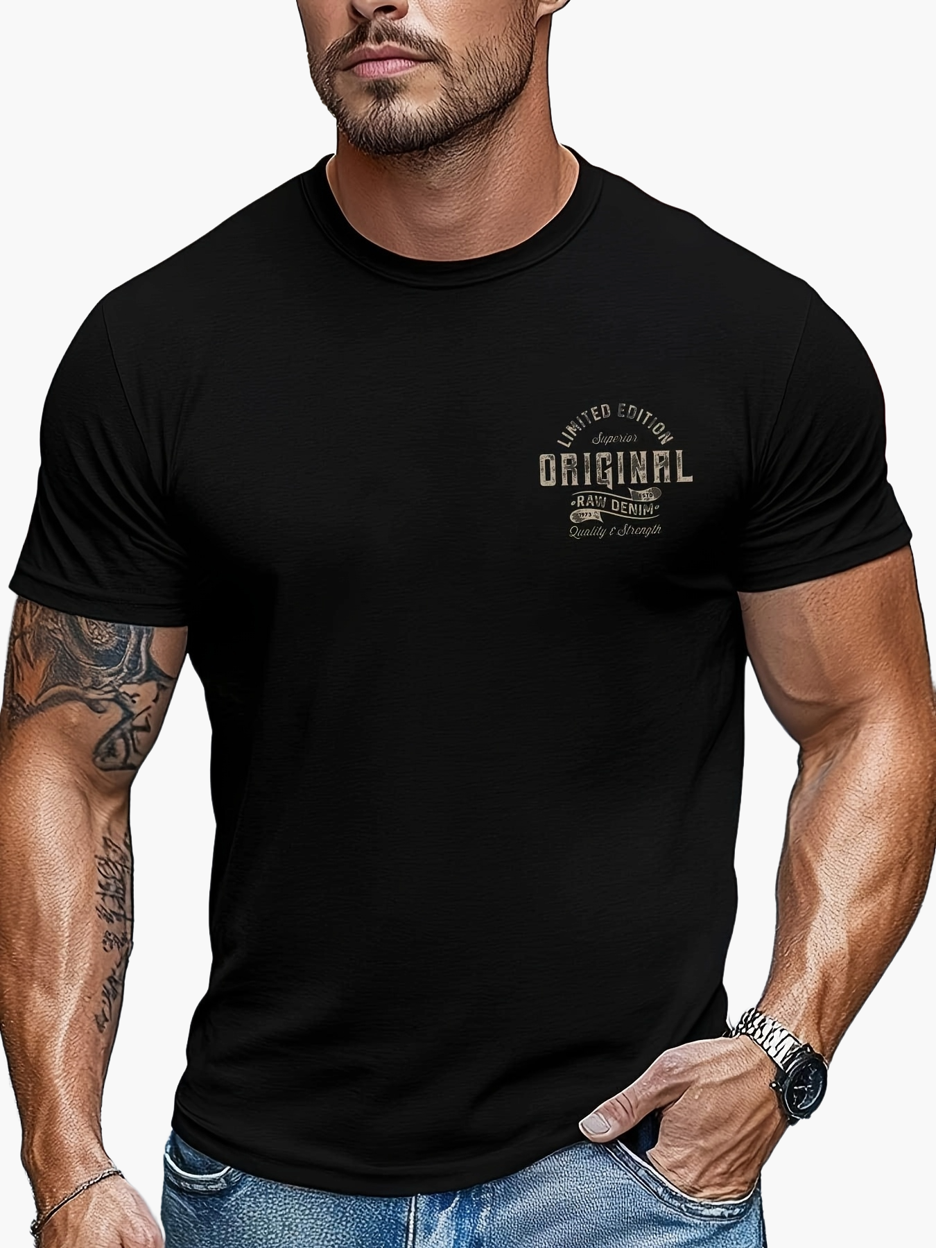 Herre T-shirt Original Print – Moderne casual streetwear til hverdag og fritid