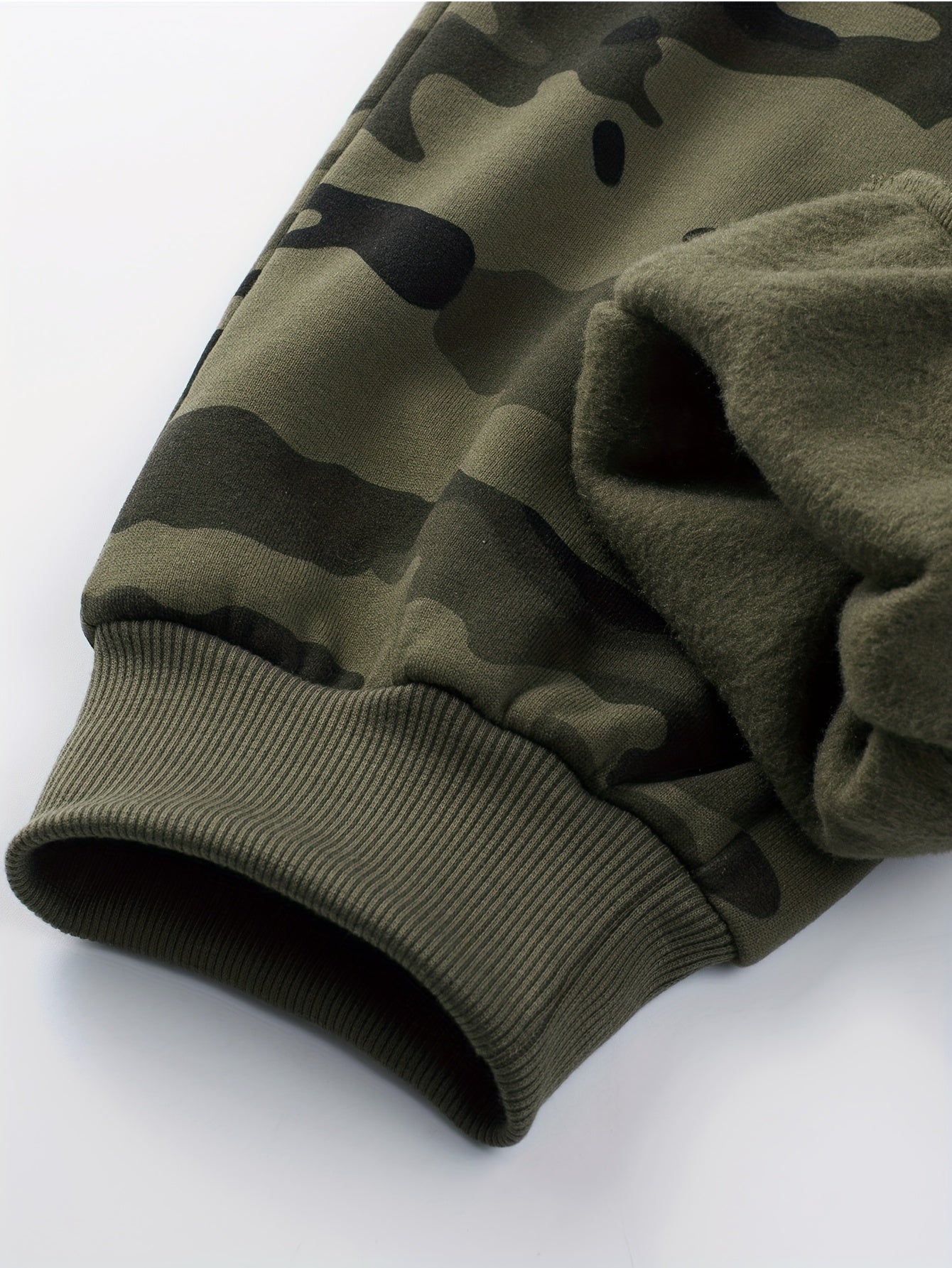 Chándal de hombre de camuflaje, chaqueta con capucha y pantalón, conjunto de dos piezas