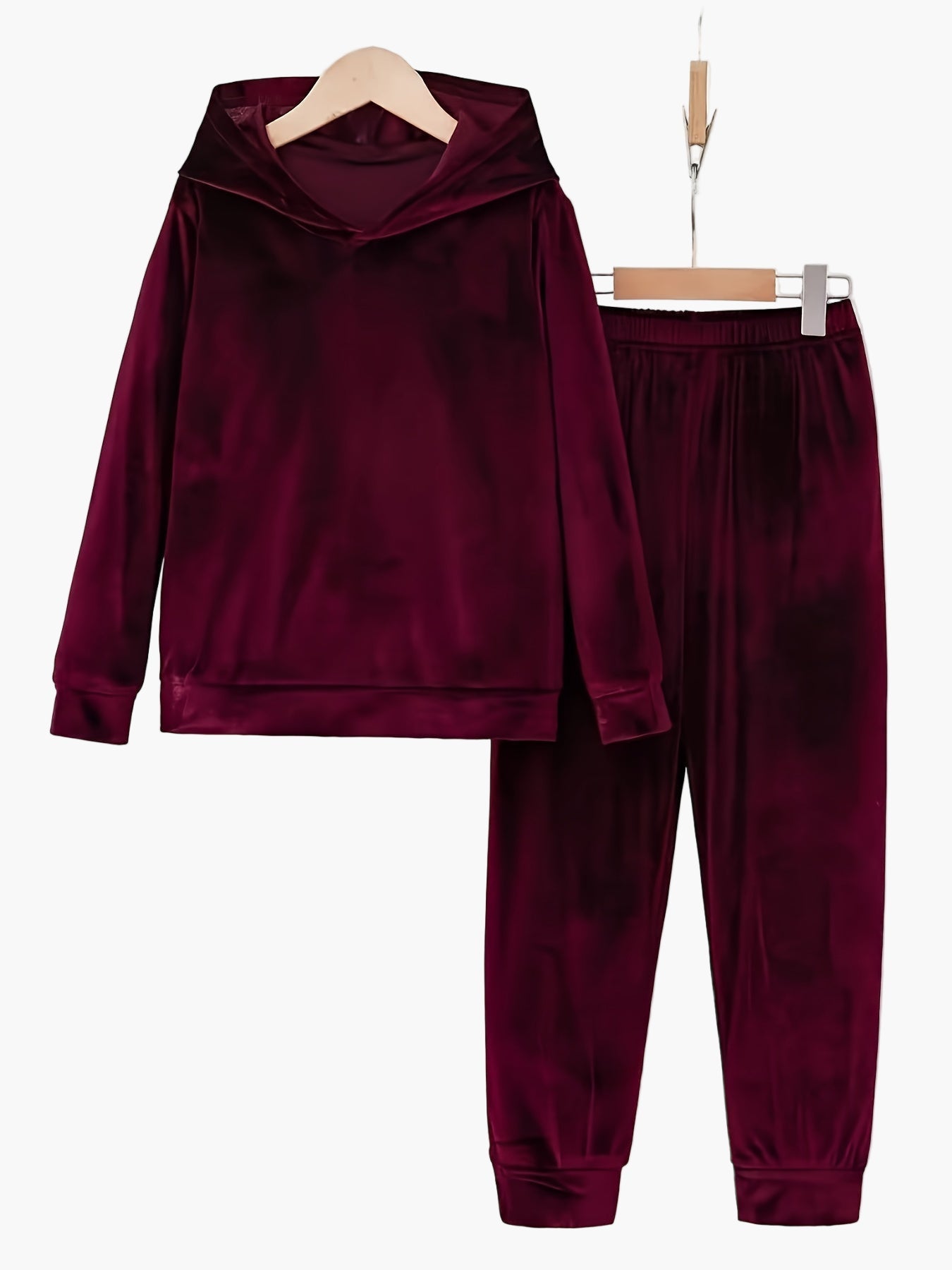 Conjunto de casa casual para mujer con sudadera con capucha y pantalón de jogging – Conjunto cómodo de lounge y entrenamiento
