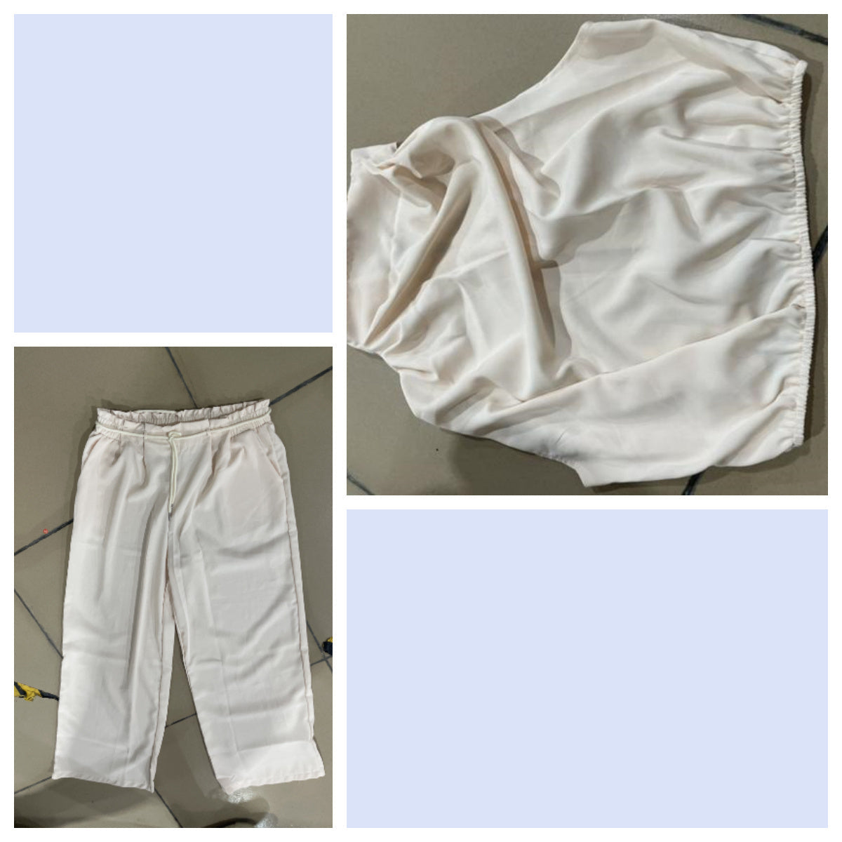 Jasmine – Casual mouwloos topje met midriff en wijde pijpen 2-delige set dameskleding