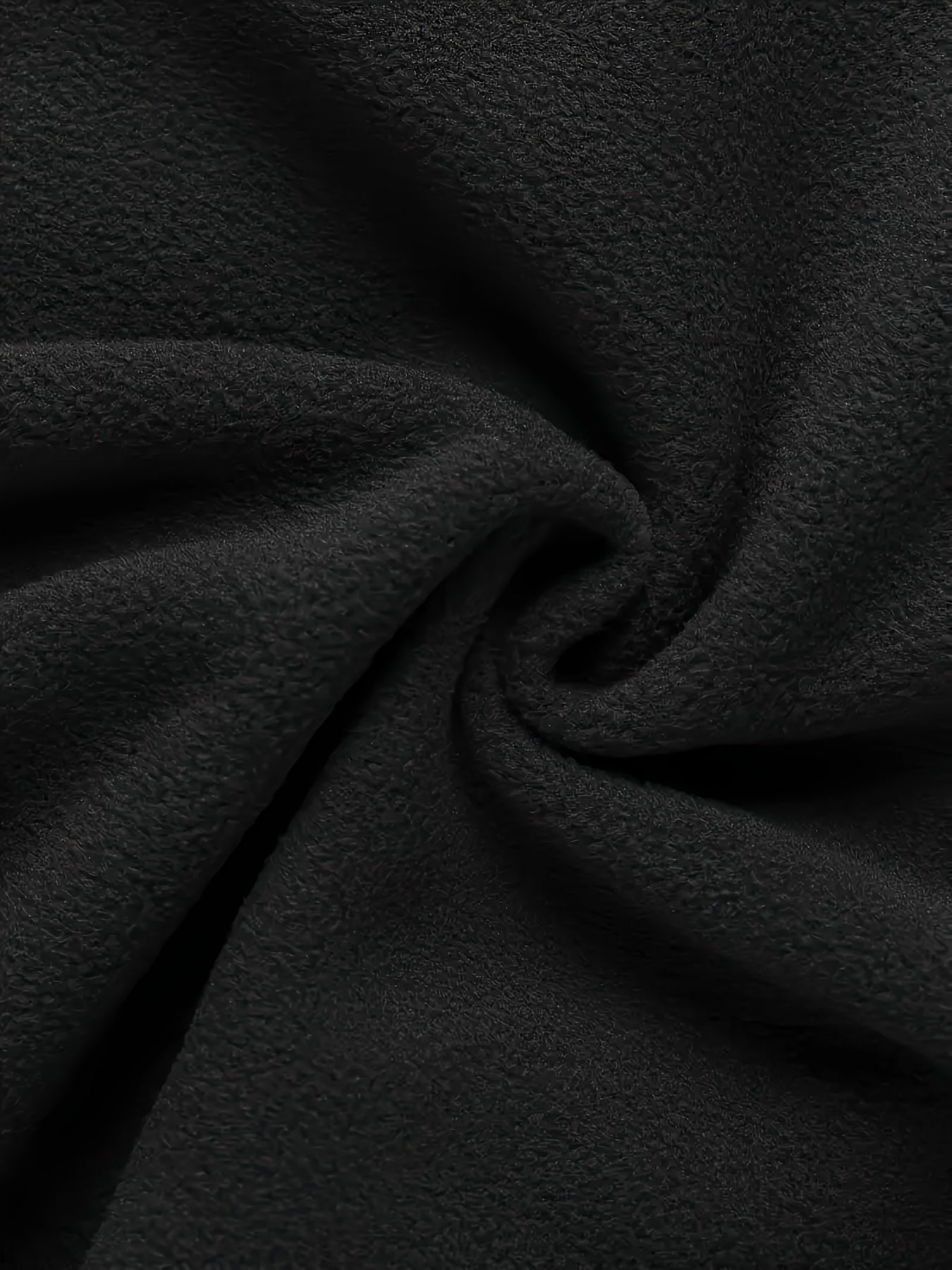 Herenfleece-pullover met opstaande kraag en rits, zwart en kaki