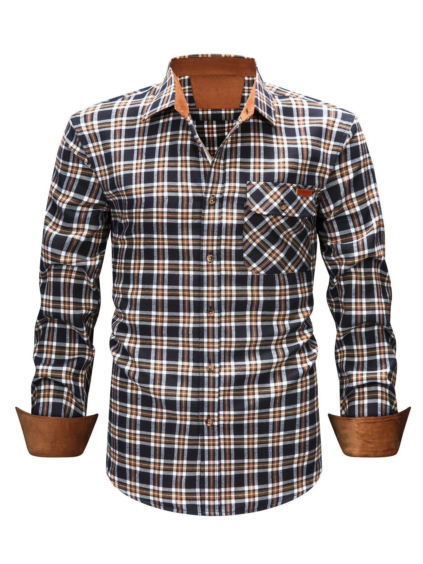Camicia casual uomo a quadri manica lunga – Camicia moderna per tutti i giorni e ufficio