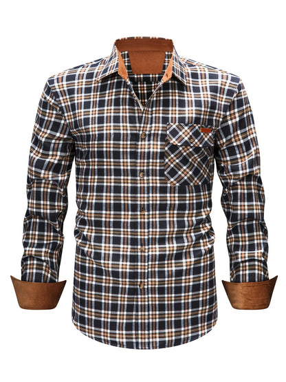 Camicia casual uomo a quadri manica lunga – Camicia moderna per tutti i giorni e ufficio