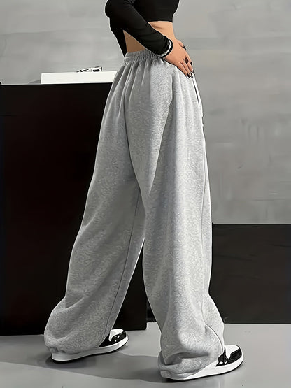 Unisex Weite Freizeithose mit Mondphasen-Muster, Elastischer Bund