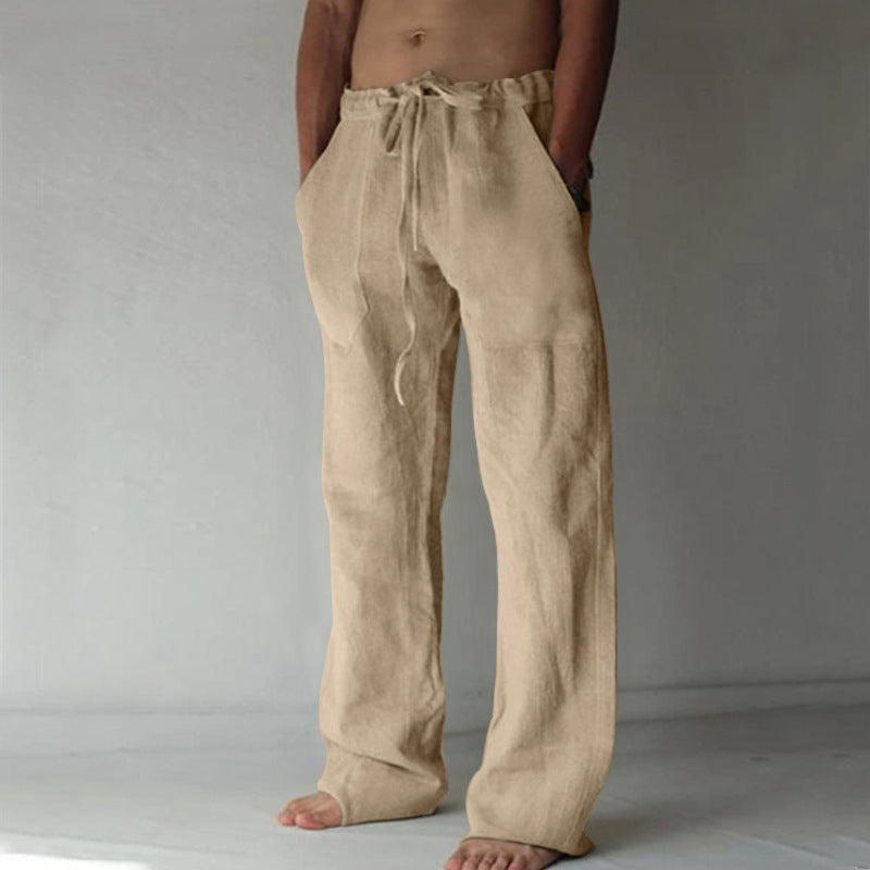 Pantalon de loisirs pour hommes style japonais – Jogging ample à jambe droite