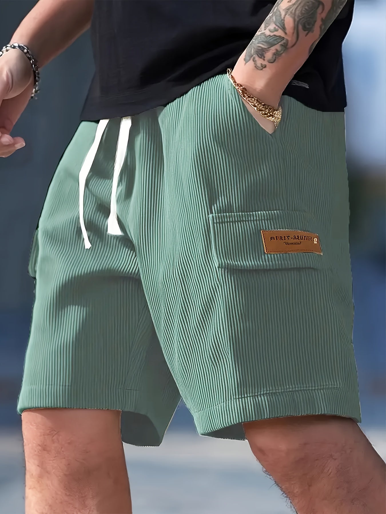 Herren Freizeitshorts mit Kordelzug – Modische Regular Fit Shorts für Alltag & Freizeit