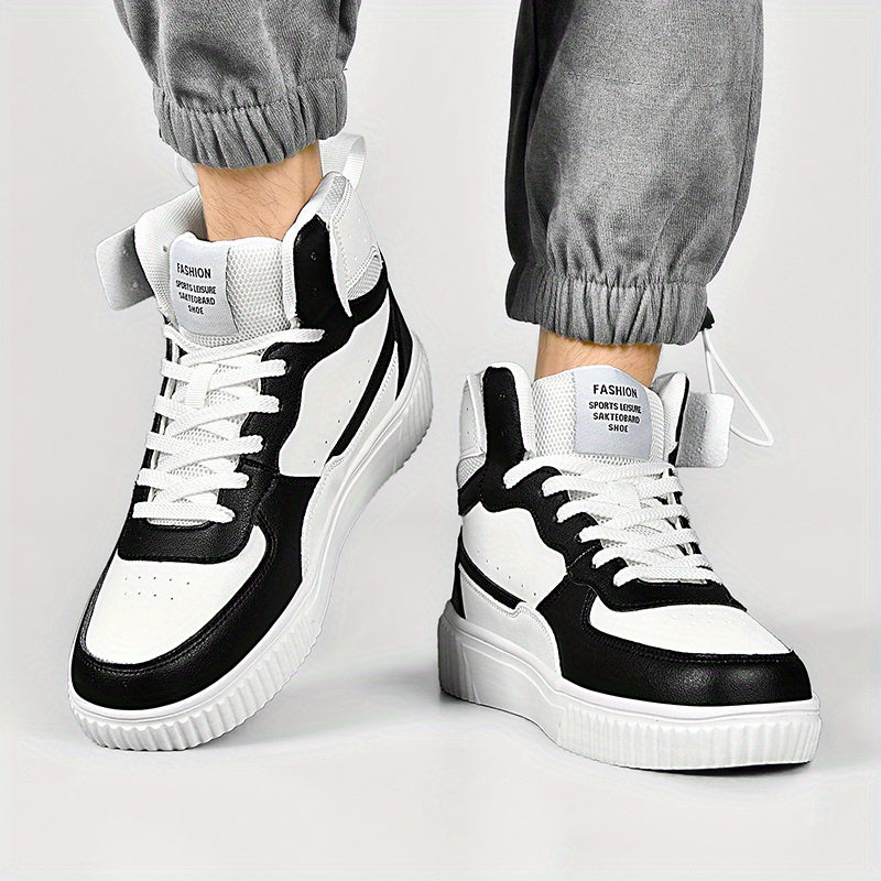 Herren High-Top Sneaker Sportlich Freizeit Schuhe für Alltag und Outdoor