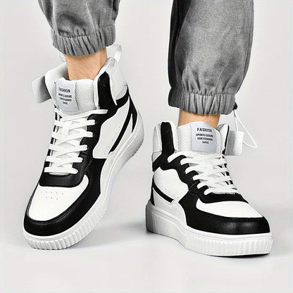 Herren High-Top Sneaker Sportlich Freizeit Schuhe für Alltag und Outdoor