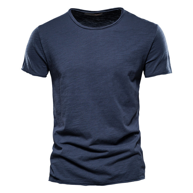 Herren Basic T-Shirt Slim Fit – Freizeit & Alltag, Kurzarm, Rundhals