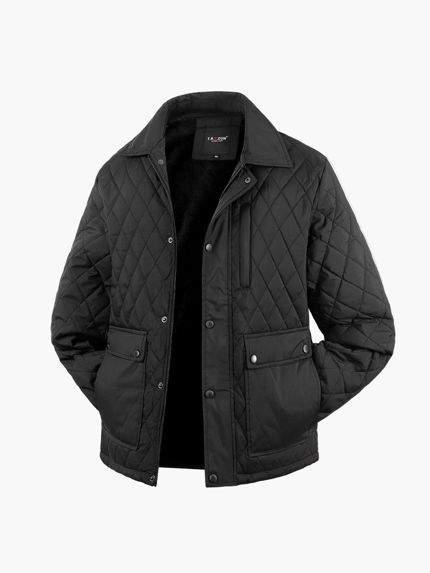Herren Steppjacke mit Rauten-Design für Freizeit und Alltag
