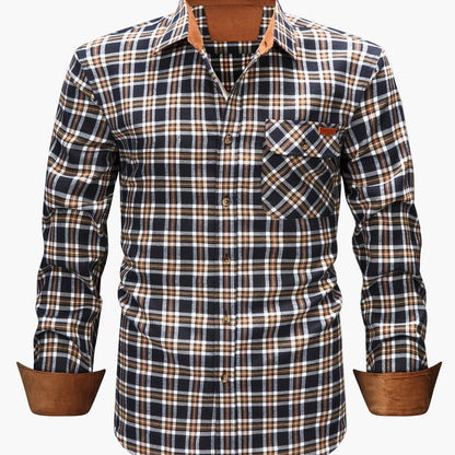 Camicia casual uomo a quadri manica lunga – Camicia moderna per tutti i giorni e ufficio
