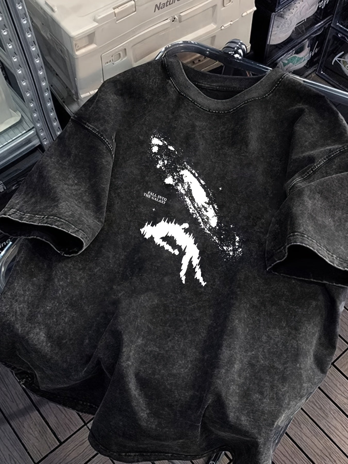 T-shirt oversize imprimé homme pour loisirs et streetwear