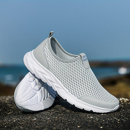 Damskie sneakersy slip-on z siateczki na co dzień i do sportu – wygodne buty rekreacyjne