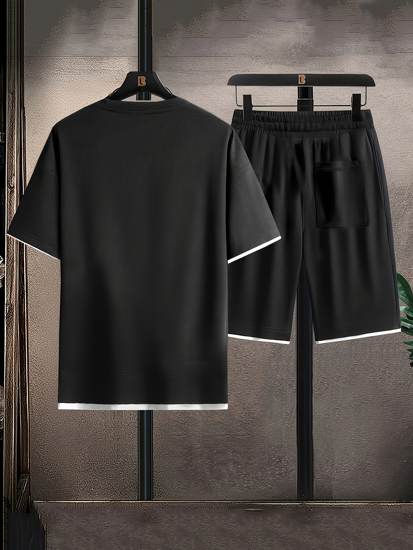 Herren Sport Freizeit Set – Modernes T-Shirt und Shorts für Alltag und Training