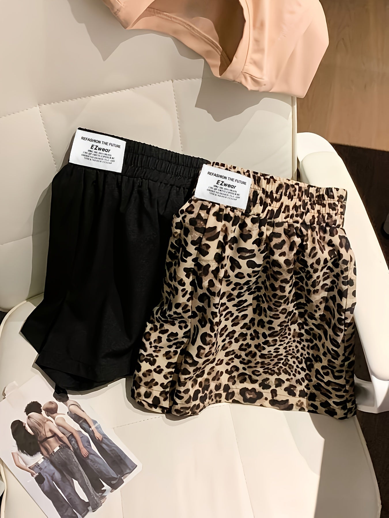 Damski zestaw szortów do noszenia w domu, styl casual, komfort na lato, na co dzień