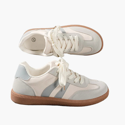 Damsneakers i retrostil med sportig design för vardag och fritid