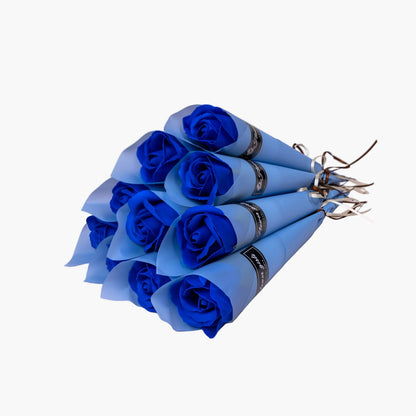 Eleganti rose regalo per donne – Rose decorative senza tempo in elegante cono regalo – Perfette per la Festa della Mamma, San Valentino e occasioni speciali
