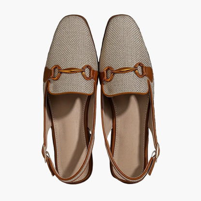 Damen-Slingback-Loafer mit Schnalle – Stilvolle Sommerschuhe für Alltag und Freizeit