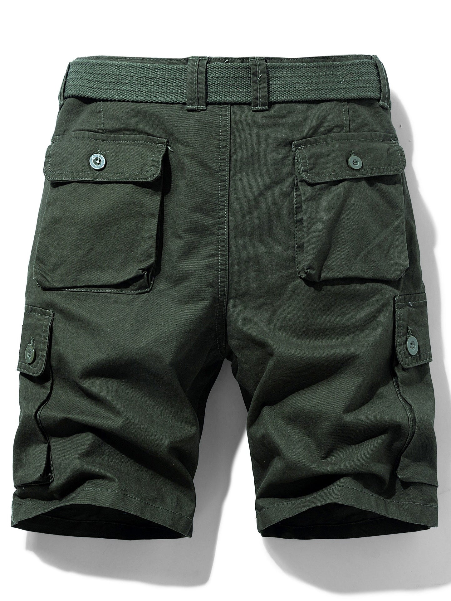 Herren Cargo-Shorts im Casual-Design mit Gürtel und Taschen – Ideal für Freizeit und Outdoor