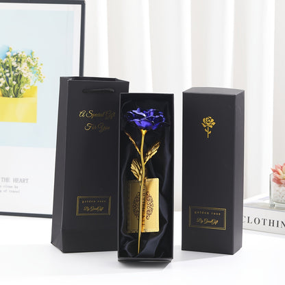 Luxuriöses Geschenk Deko-Rose mit Geschenkbox – Zeitlose Blume für Damen – Perfekt als Liebesbeweis oder Dekoration