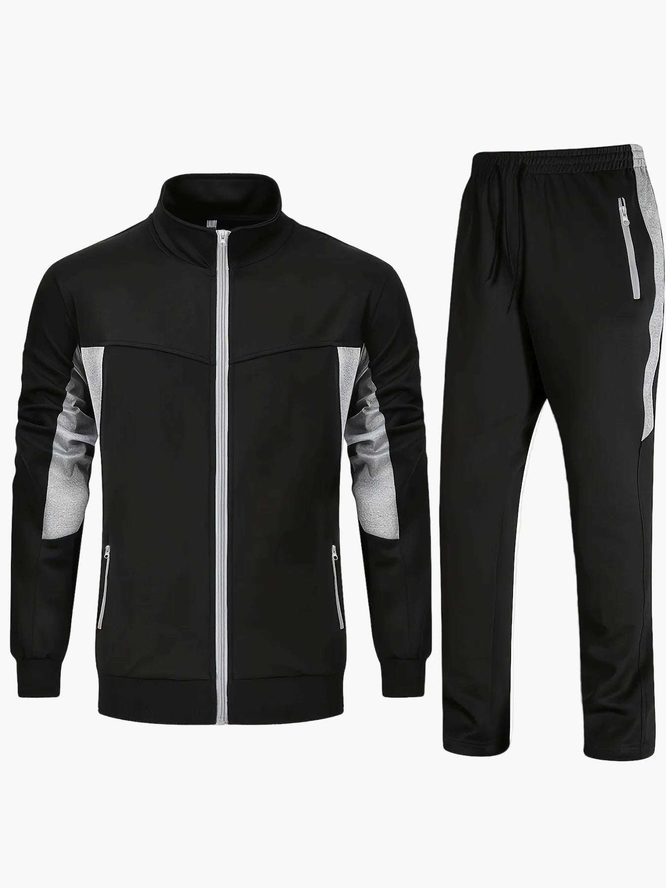 Herr Träningsset Sport Patchwork Fritid Fitness Joggingset