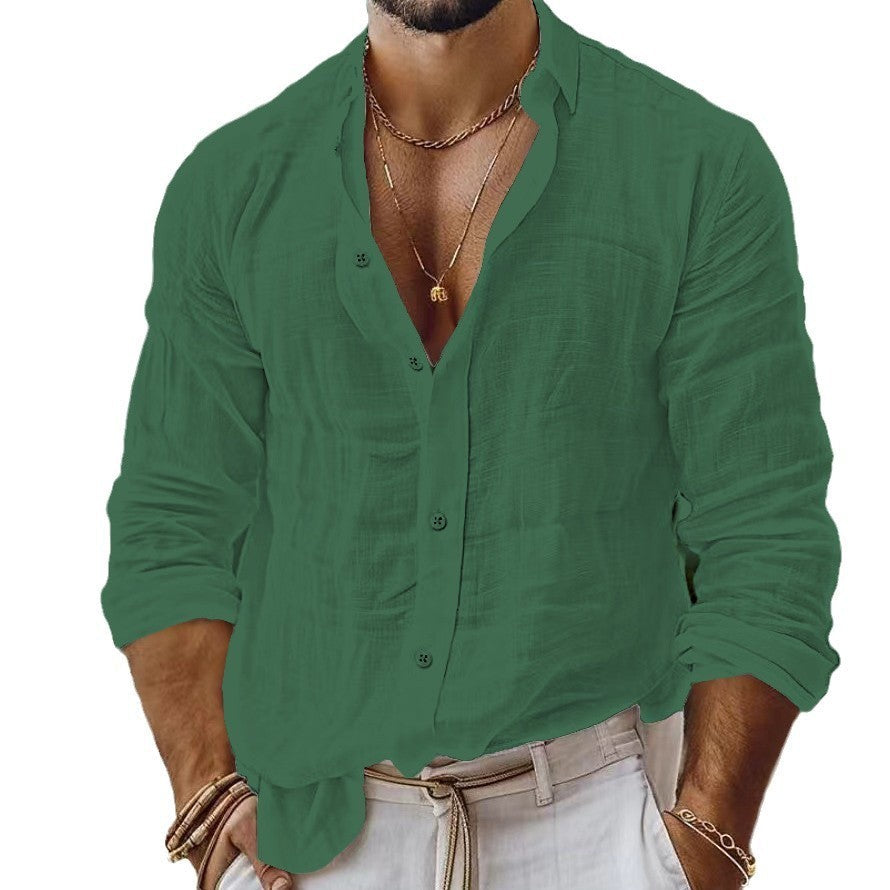 Camicia casual uomo – Design classico per look estivi eleganti, ideale per vacanze e uso quotidiano