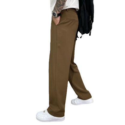 Pantaloni wide-leg da uomo – Pantaloni da completo moderni in stile street per tutti i giorni e tempo libero