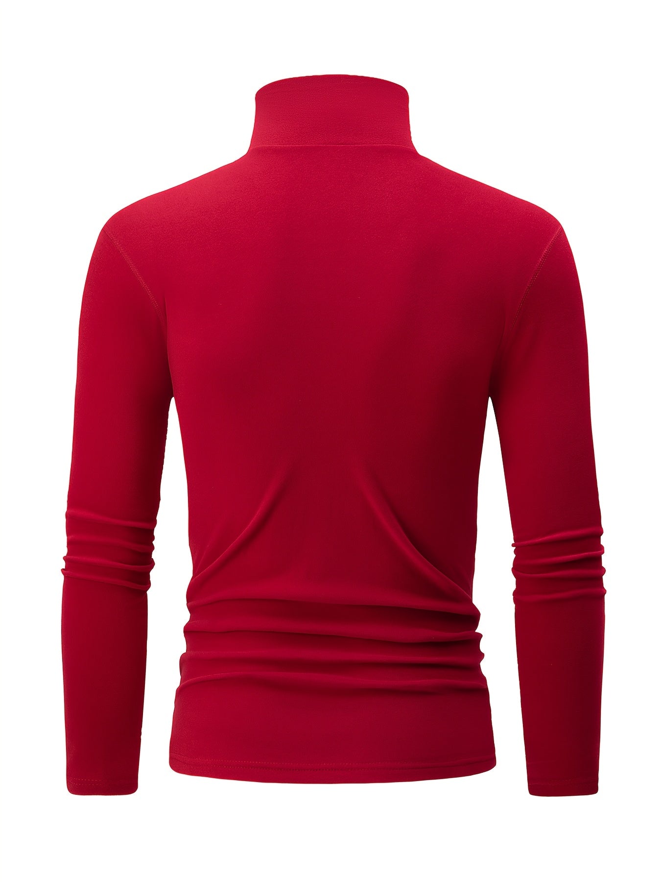 Rollkragen Langarmshirt 4er Set – Schwarz, Weiß, Grau, Hellblau