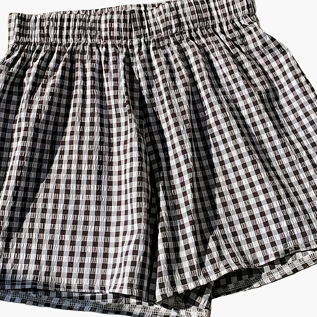 Damen Elegante High Waist Shorts mit Streifen – Sommer Freizeitmode