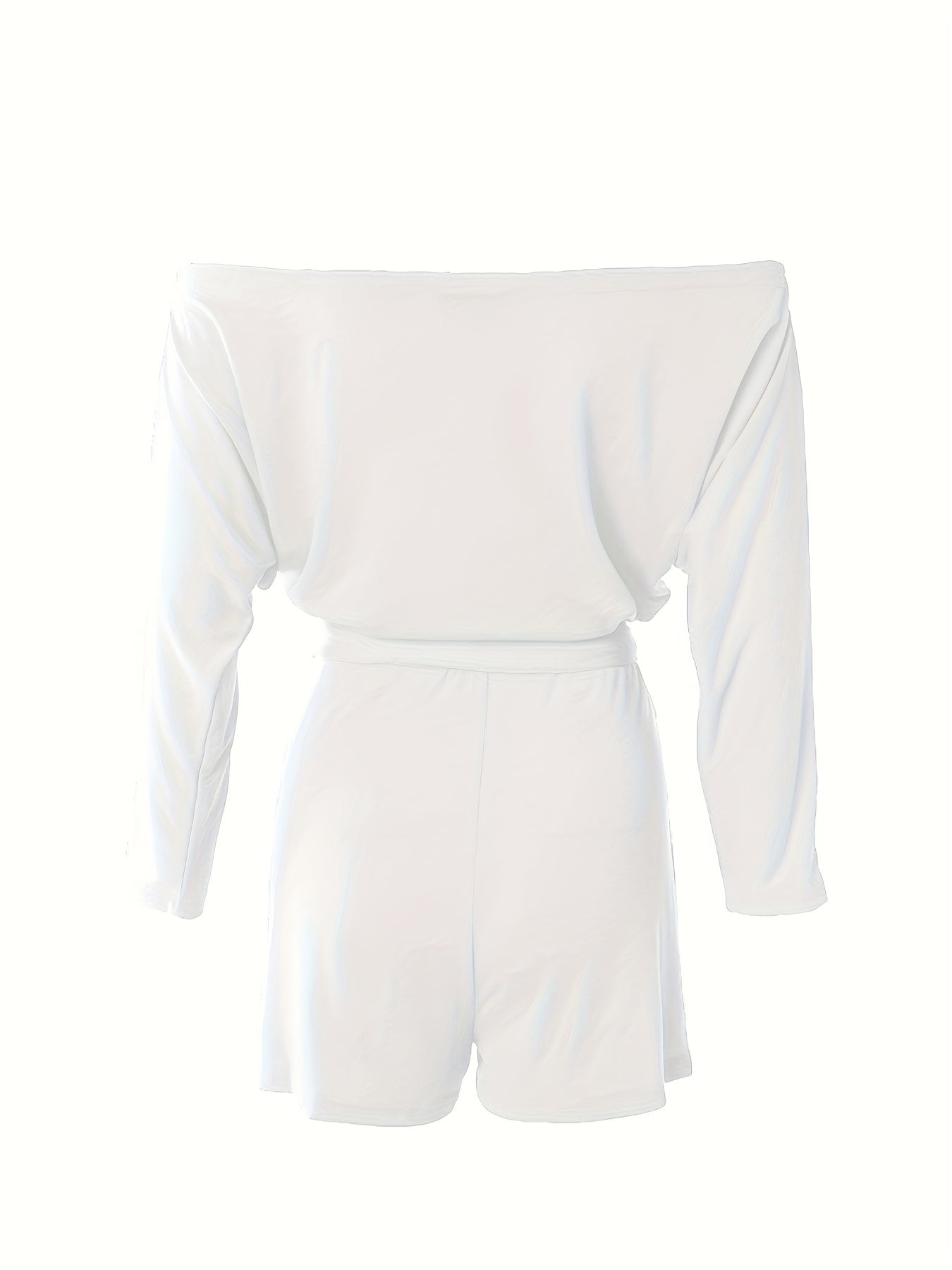 Dame Off-Shoulder Jumpsuit Kortærmet – Moderne Sommerdragt til Fritid og Ferie