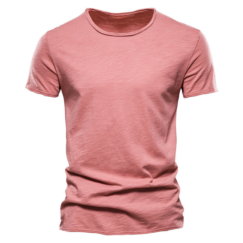 Herren Basic T-Shirt Slim Fit – Freizeit & Alltag, Kurzarm, Rundhals