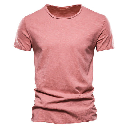 Herren Basic T-Shirt Slim Fit – Freizeit & Alltag, Kurzarm, Rundhals