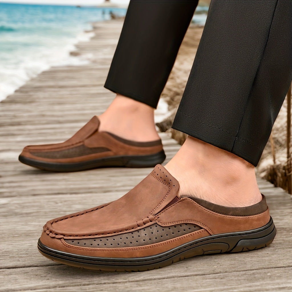 Herre Slip-On Loafer Mokassin Stil – Komfortable sko for fritid og sommer