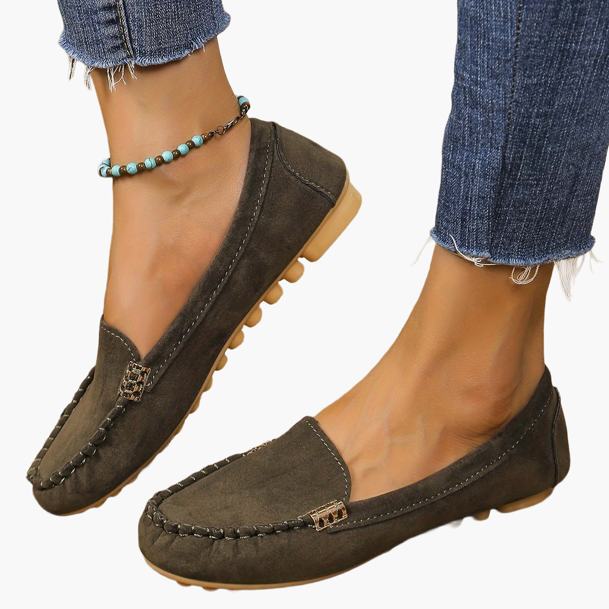 Damen Mokassin Loafer – Bequeme Freizeitschuhe für Alltag und Büro