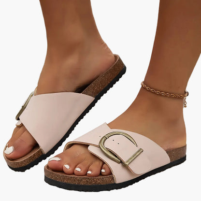 Damen Komfort-Slipper Sandalen mit Schnalle – Modische Sommerschuhe für Alltag und Freizeit