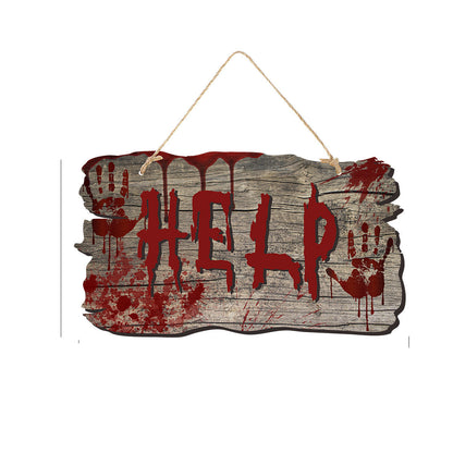 Set de plaques de porte Halloween – Décoration effrayante pour fêtes Halloween et porte-bonheur