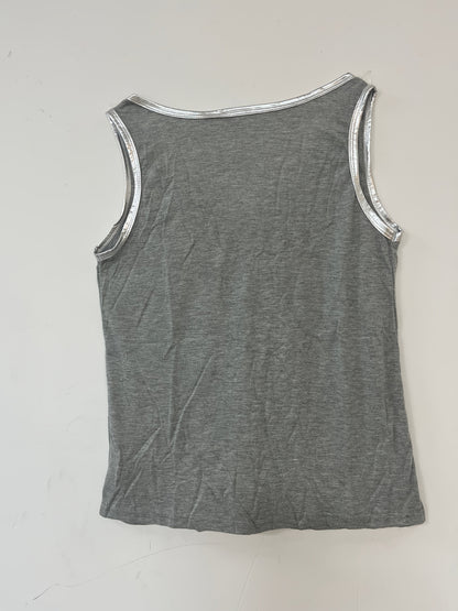 Dame tanktop med metallic-detalje og moderne snit – afslappet og alsidig