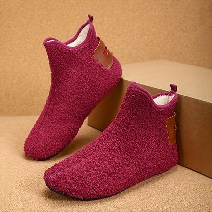 Kuschelige Hausschuhe Booties für Herren – Weiche Haussocken mit Plüschfutter in verschiedenen Farben
