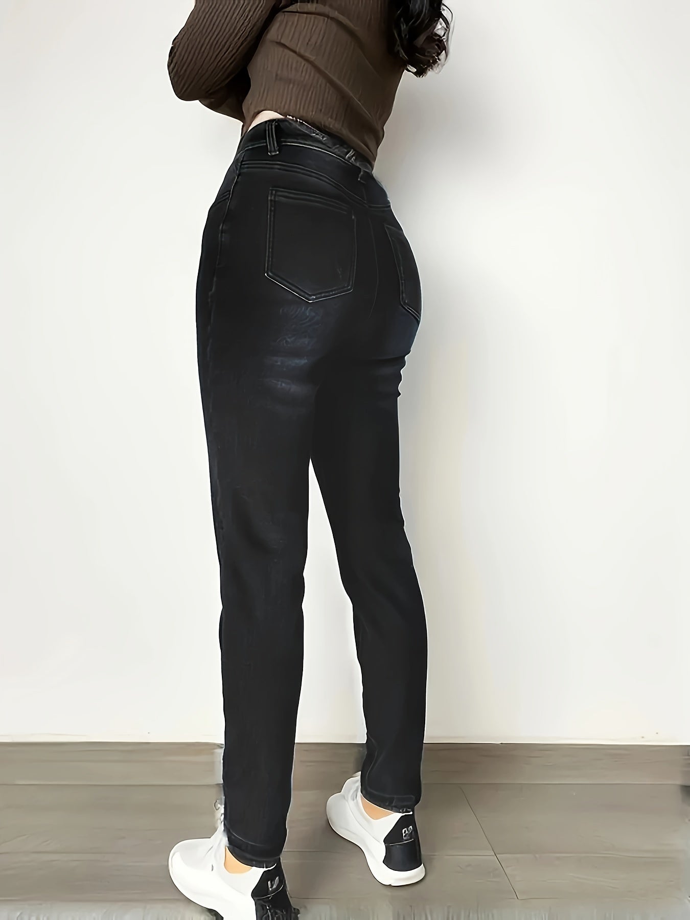 Winter Leggings mit Fleece-Futter – Dunkelblau