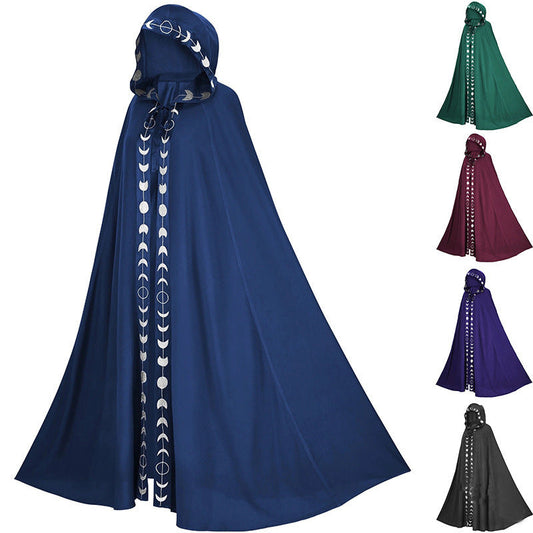 Halloween Mantel med Huva för Vuxna – Mystisk Cosplay Kappa Unisex för Fest & Kostym