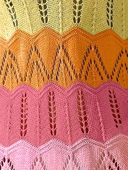 Robe mini tricotée bohème pour femme avec motif chevron – Idéale pour les vacances et l'été
