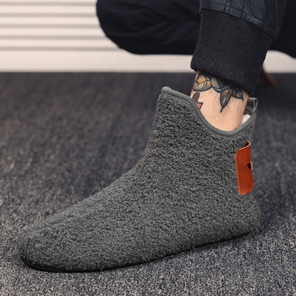 Kuschelige Hausschuhe Booties für Herren – Weiche Haussocken mit Plüschfutter in verschiedenen Farben