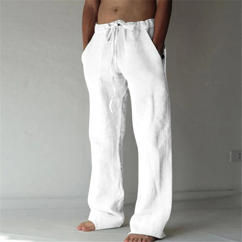 Pantalon de loisirs pour hommes style japonais – Jogging ample à jambe droite