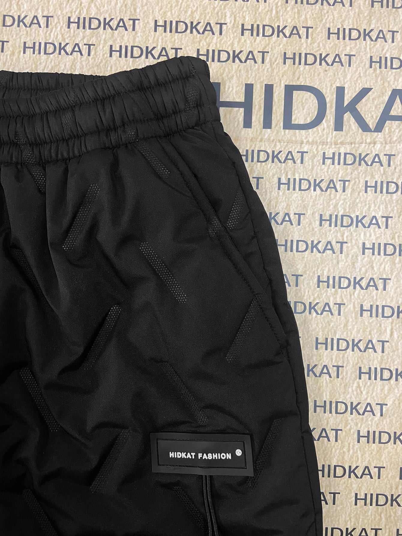 Pantalón cargo de invierno unisex, acolchado, con cintura elástica
